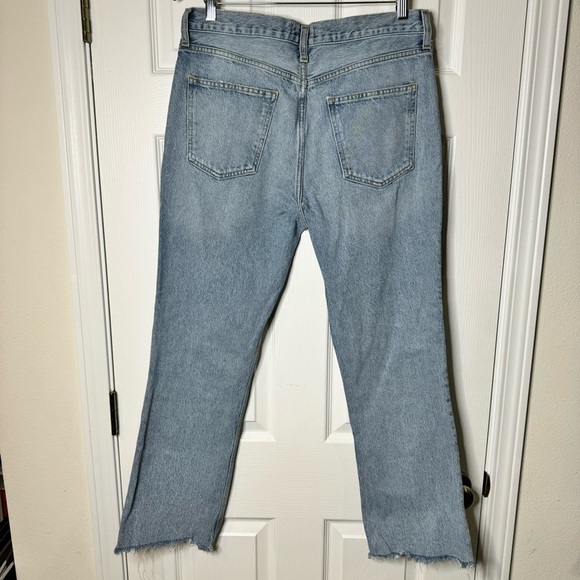 Agolde Mid Rise Relaxed Boot Cut Raw Hem Jeans - Curio - Size 29 - Picture 3 of 9